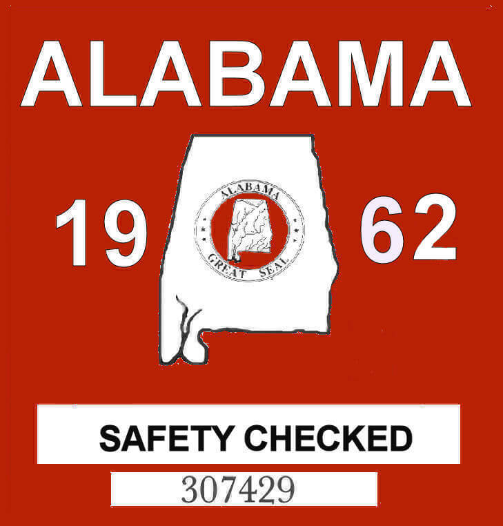 (image for) 1962 Alabama Safety Checked